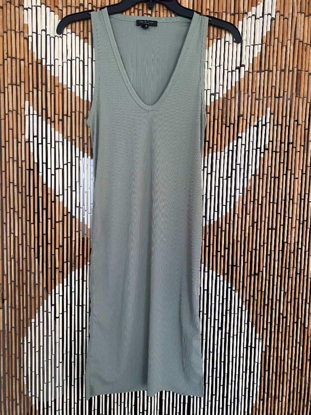 Rag & Bone Sage Green Bodycon Mini Tank Dress size S